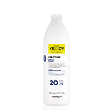 Cargar imagen en el visor de la galería, Yellow Peroxide 20 Vol. 6% 1000ml activador en crema con aceite de argán para una coloración uniforme y protección capilar