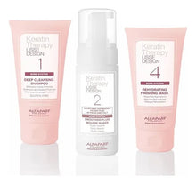 Cargar imagen en el visor de la galería, Alfaparf Milano Keratin Therapy Lisse Design Kit Tratamiento Alisado Express 3 piezas