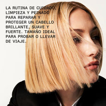 Cargar imagen en el visor de la galería, Modelo que uso el kit The Mini Essentials Set de Olaplex