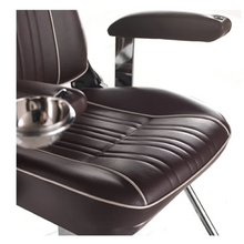 Cargar imagen en el visor de la galería, Sillón Barbero modelo Sportsman by Takara Belmont Color Chocolate AB-GT1