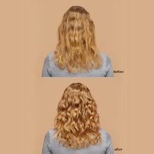 Cargar imagen en el visor de la galería, Textura cabello antes y despues Gel Ouidad Curls Shaper 100ml para definir y fijar rizos.