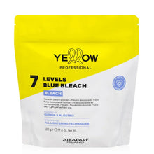 Cargar imagen en el visor de la galería, Yellow 7 Levels Polvo Decolorante 500g aclara hasta siete niveles de manera uniforme y profesional para todo tipo de técnicas