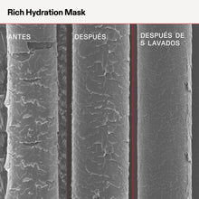 Cargar imagen en el visor de la galería, cuticula de cabello antes y después de usar RICH HYDRATION MASK 200 ml