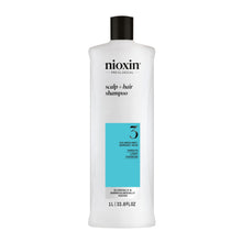 Cargar imagen en el visor de la galería, Nioxin Sistema #3 Cleanser Shampoo Anticaída para Cabello con Color 1000 ml profesional para densidad capilar