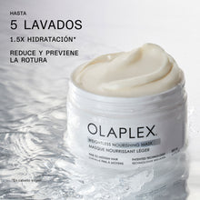 Cargar imagen en el visor de la galería, Bote de mascarilla WEIGHTLESS NOURISHING abierta, hasta 5 lavados y 1.5 mas hidración