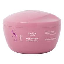Cargar imagen en el visor de la galería, Alfaparf Milano Semi di Lino Moisture Mascarilla Nutritiva 200ml para hidratación profunda y brillo en cabello seco