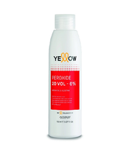 Cargar imagen en el visor de la galería, Yellow Mini Peroxide 20 Vol 150ml activador con aceite de argán para una cobertura total de canas y brillo multidimensional