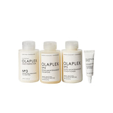 Cargar imagen en el visor de la galería, Productos del kit Caja de tratamientos THE GREATEST STRENGTH SET de Olaplex N°3, N°4, N°5, N°0.5

