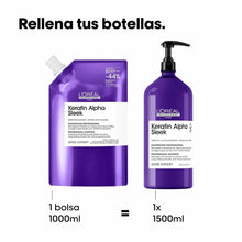 Cargar imagen en el visor de la galería, L'Oréal Professionnel Pro Keratin Alpha Sleek Shampoo Refill 1000ml
