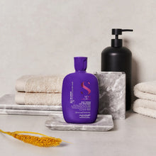 Cargar imagen en el visor de la galería, Alfaparf Milano Semi di Lino Blonde &amp; Brunette Champú Matizador para Cabellos Rubios 250ml
