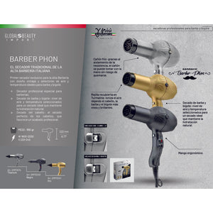 Secador GP Barber Phon - Negro