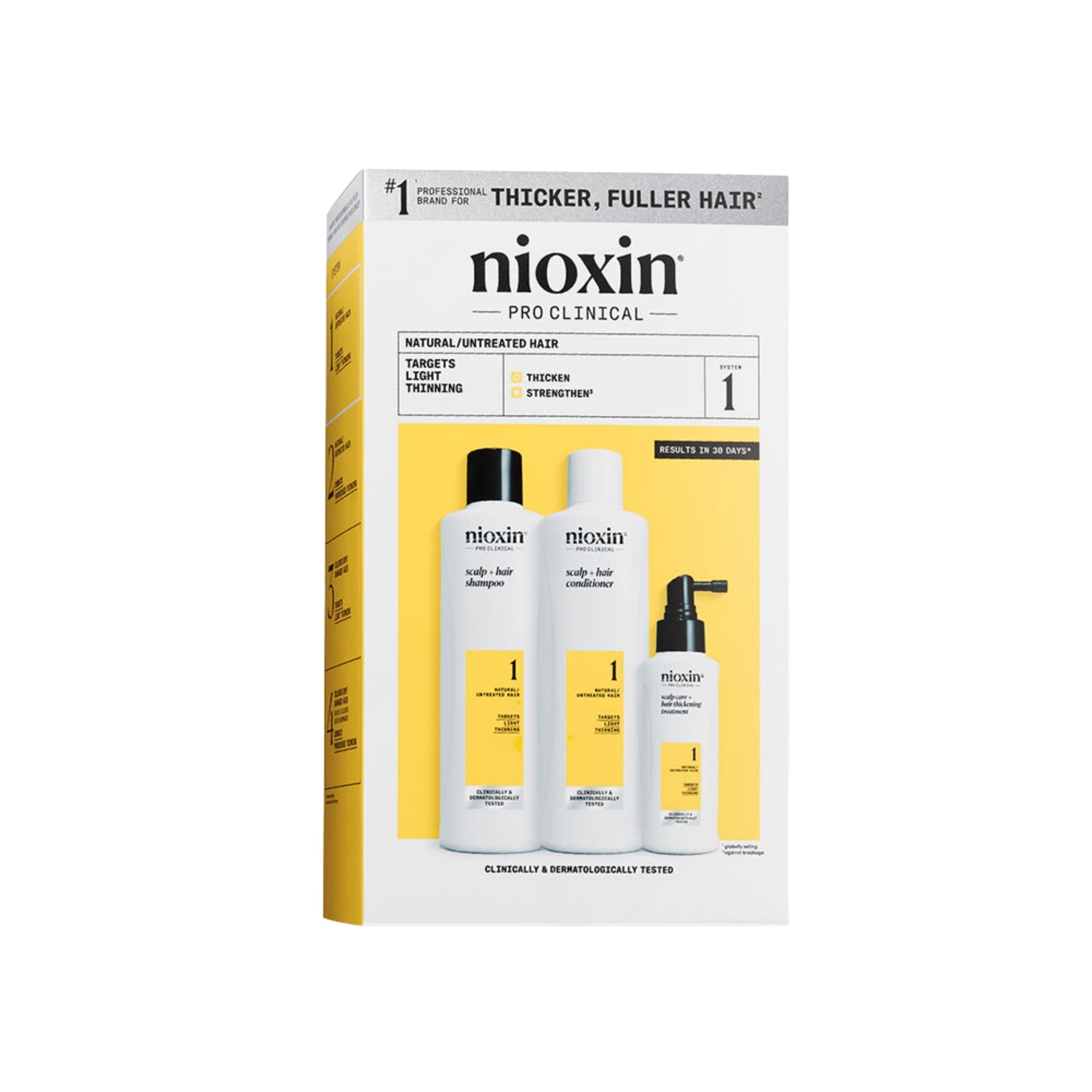 Nioxin Sistema #1 de 150 ml Kit de 3 pasos Anticaída, Cabello Natural