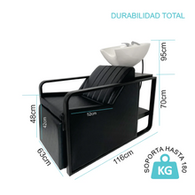 Cargar imagen en el visor de la galería, Lavacabezas Reclinable Cerámica Letmex C71
