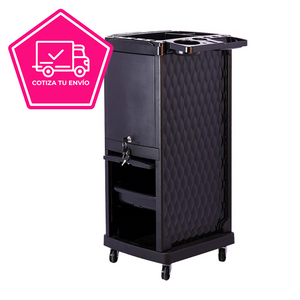 Mesa Auxiliar Negro Con Llave