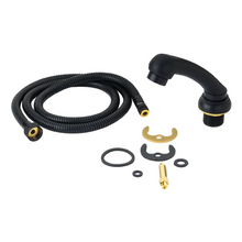 Cargar imagen en el visor de la galería, Regadera con Manguera y Mezcladora Monomando Negro mate Letmex X-601B
