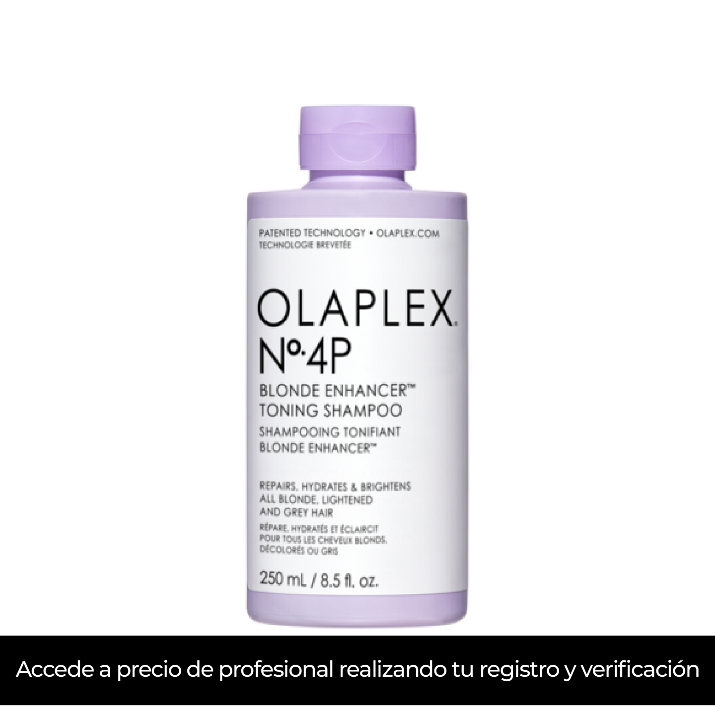 No. 4P Bond Shampoo Tonificante Potenciador de Rubios 250ml