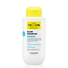 Cargar imagen en el visor de la galería, Yellow Hydra Care Glow Shampoo 500 ml para una hidratación profunda y brillo intenso en el cabello seco o deshidratado
