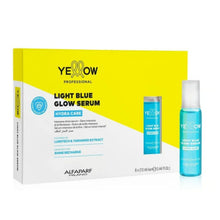 Cargar imagen en el visor de la galería, Yellow Light Blue Glow Serum Ampolletas 6x13 ml concentrado iluminador para un brillo radiante instantáneo en el cabello
