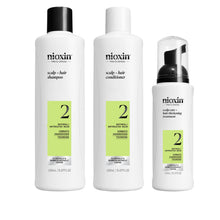 Cargar imagen en el visor de la galería, Nioxin Sistema #2       150 ml Kit de 3 pasos Anticaída, Cabello Natural
