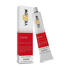 Cargar imagen en el visor de la galería, Yellow Color Permanent Tinte para Cabello 100ml coloración profesional de larga duración con aceite de argán y aloetrix
