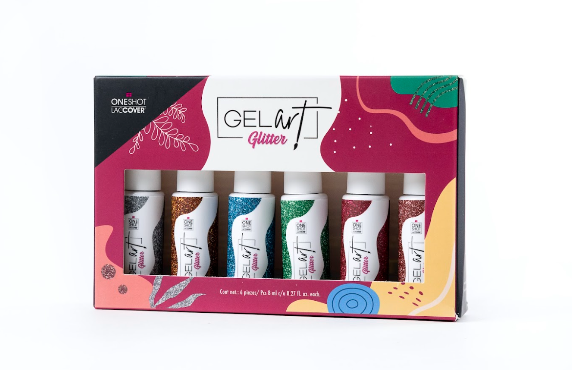 Gel Art Glitter Collection para Diseño de Uñas One Shot