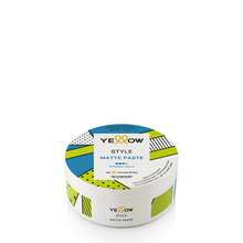 Cargar imagen en el visor de la galería, Yellow Style Matte Paste 100ml cera de modelado profesional con fijación fuerte y acabado mate absoluto libre de residuos
