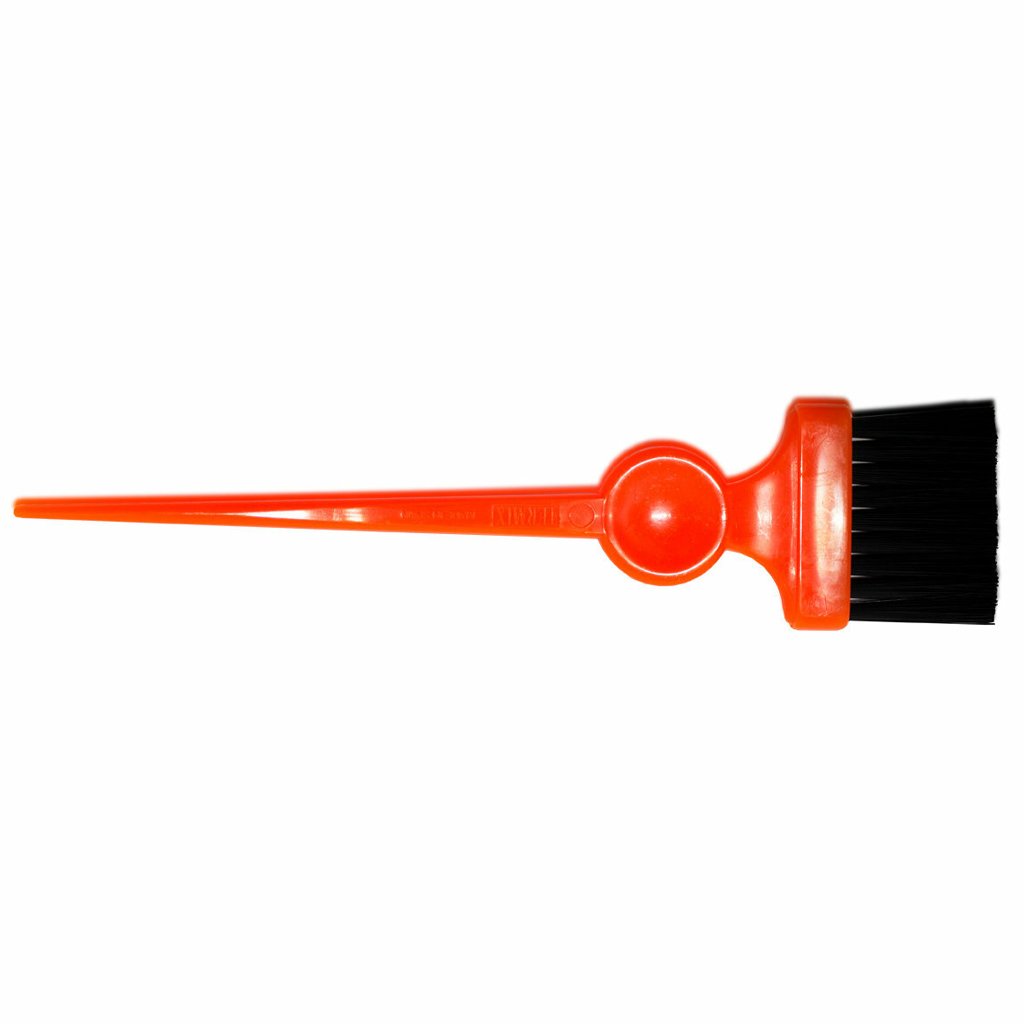 Brocha para Tinte Ch Naranja Cerda Negra