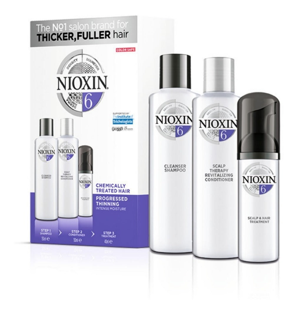 Sistema #6 Kit de 3 Pasos Anticaída Excesiva - Antifrizz 150ml 3pzas