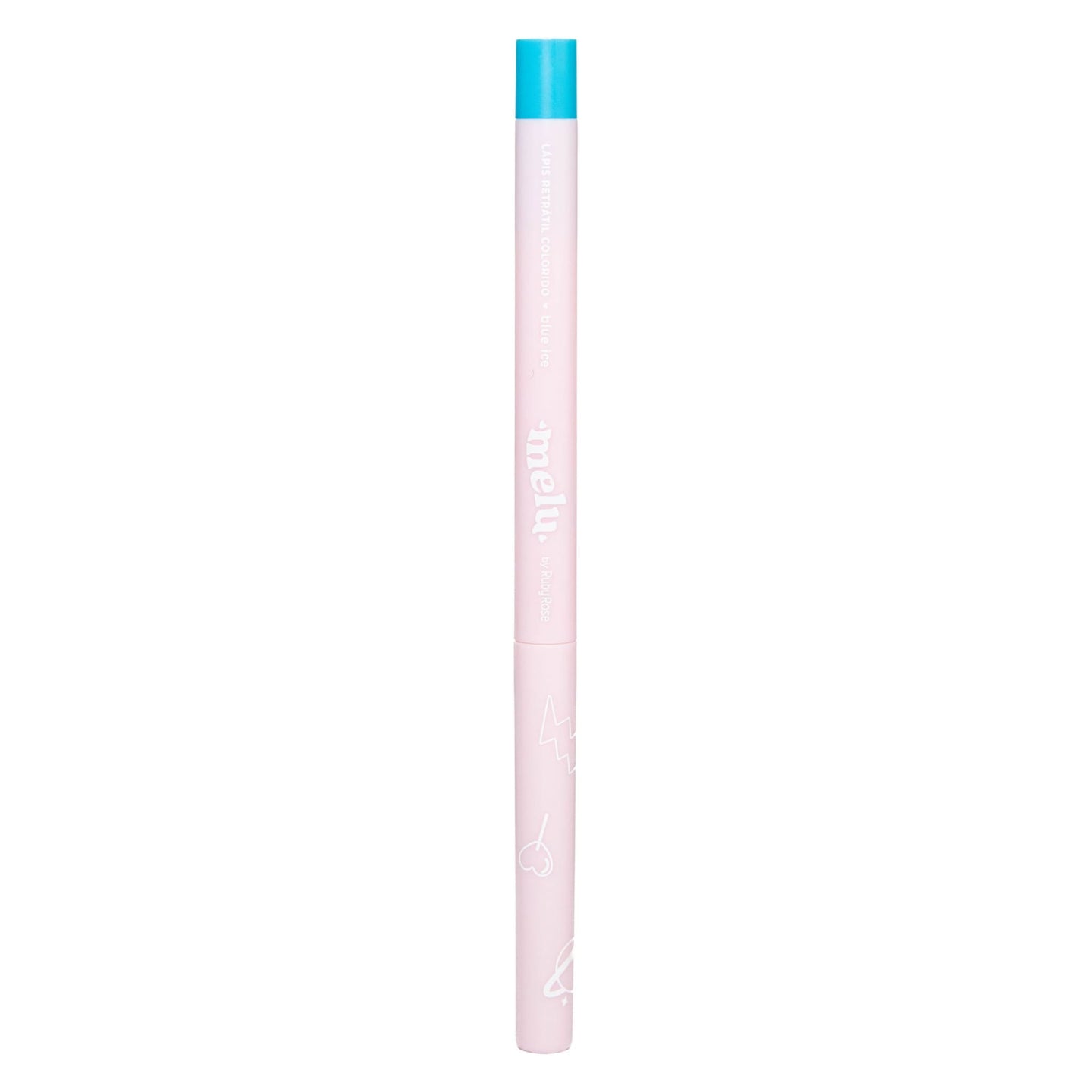 Lápiz Retractil Colorido Melu Ruby Rose Blue Ice Rr-2056 0.3g