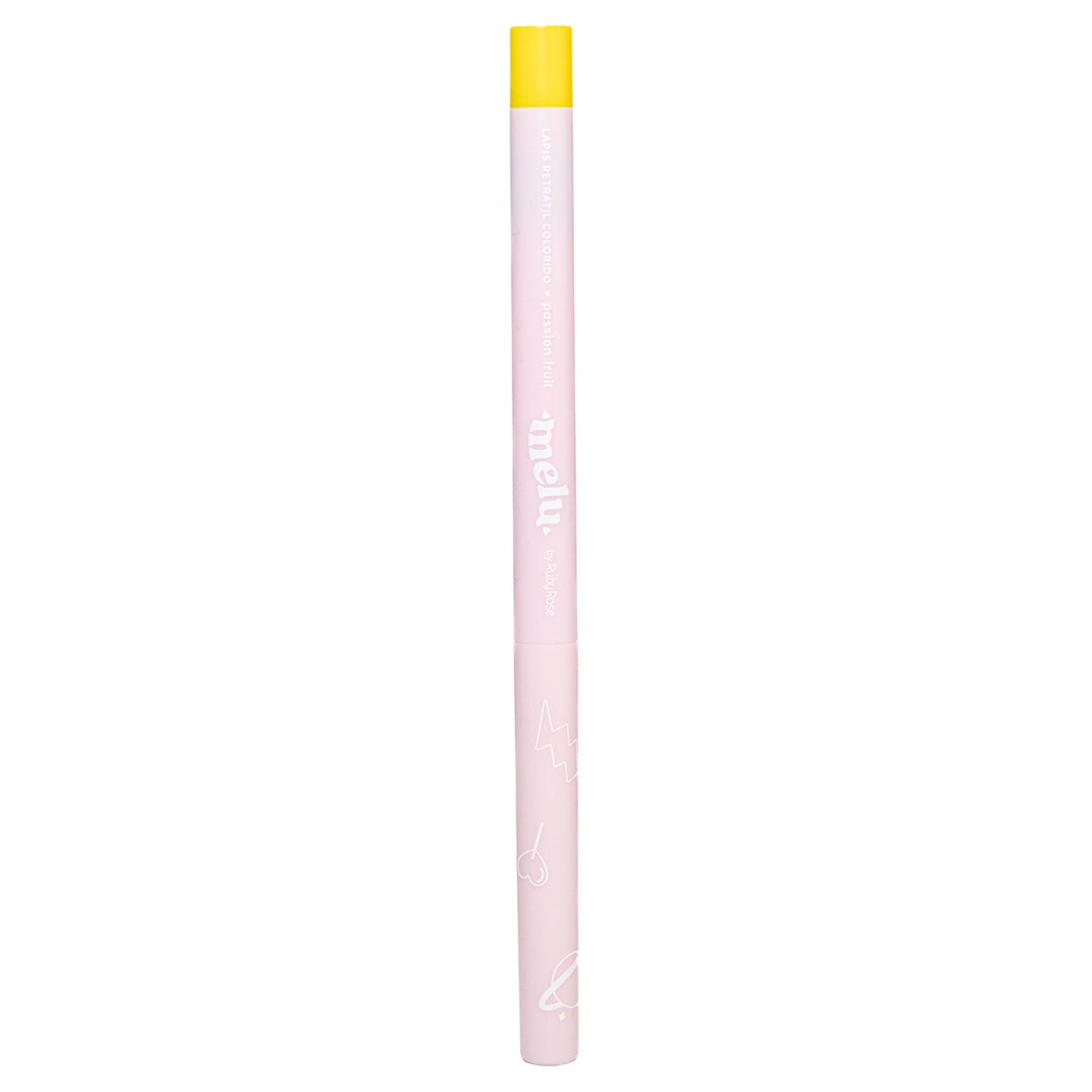 Lápiz Retractil Colorido Melu Ruby Rose Passion Fruit Rr-2056 0.3g