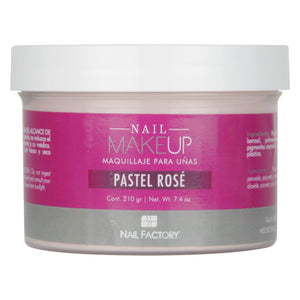 Polvo Acrílico Make Up Pastel Rose para Decoración de Uñas 210g