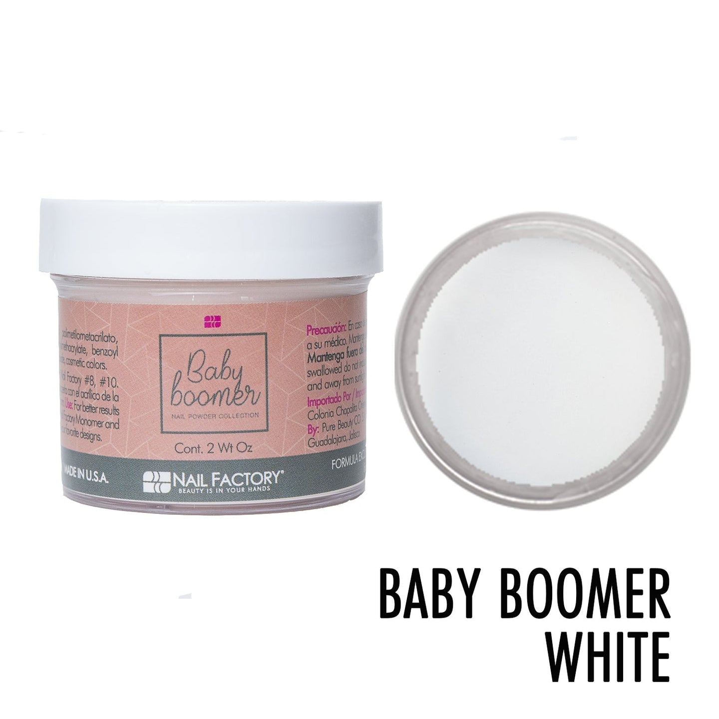 Polvo Acrílico Baby Boomer White 207g