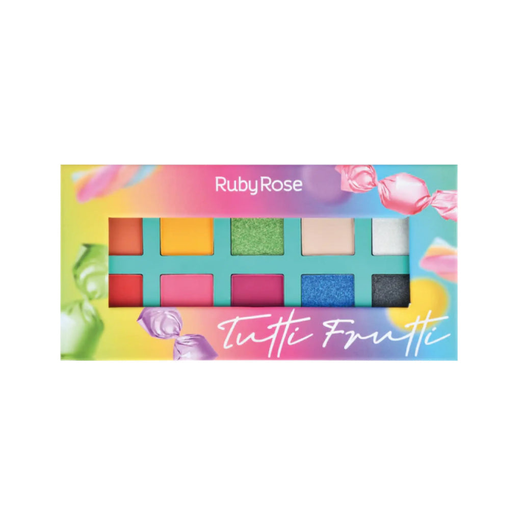 Sombras Metálicas y Matte Ruby Rose Tutti Frutti Hb-1053
