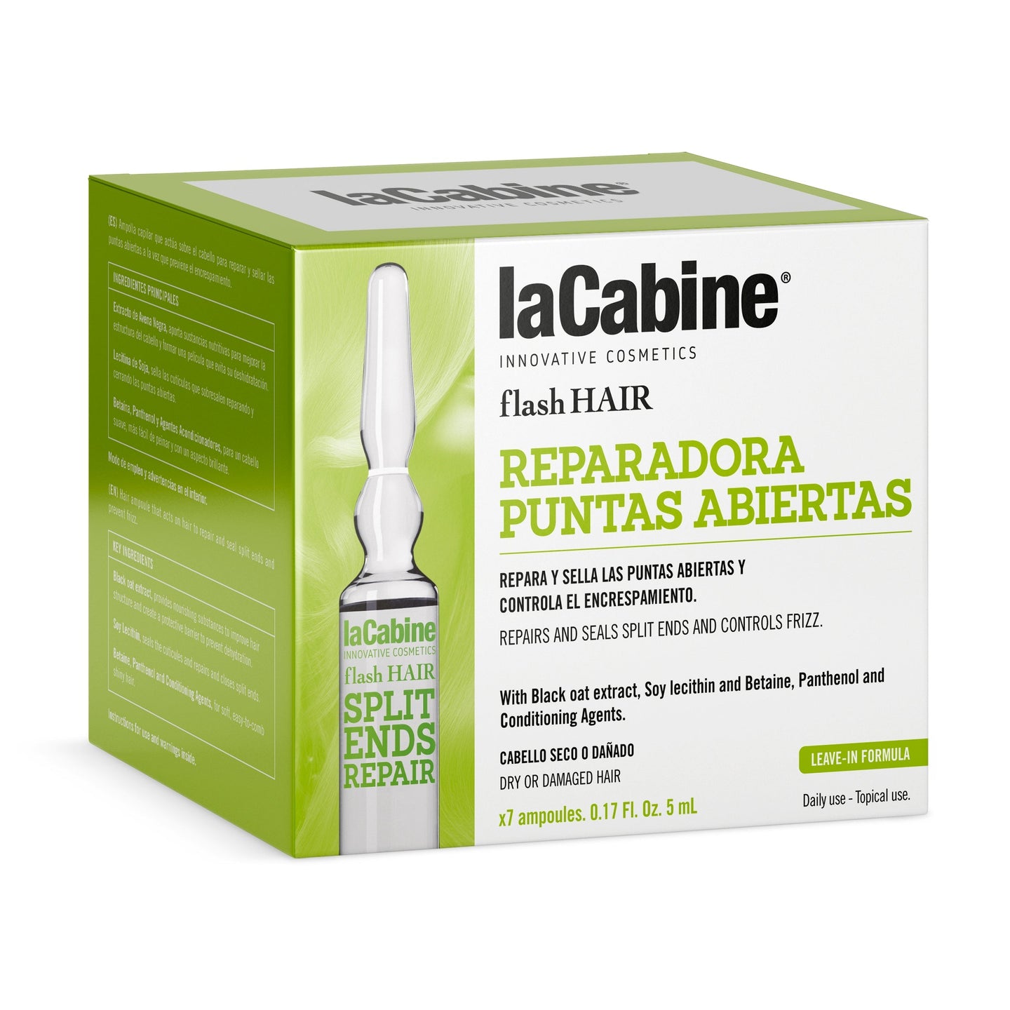 Caja de Ampolletas Capilares Flash Hair Splitends Repair 7 X  5ml