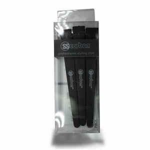 SS Carbón Paquete De Clips Negros 3 Pz