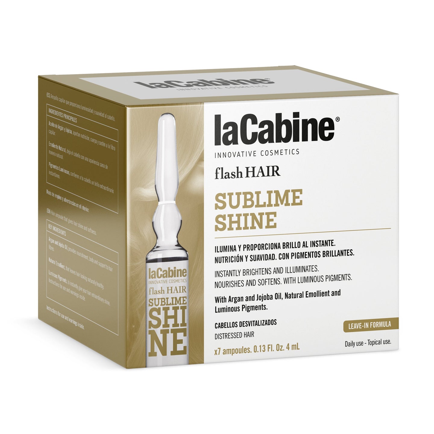 Caja de Ampolletas Capilares Flash Hair Sublime Shine 7 X  5ml