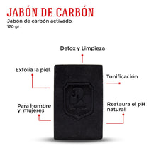 Cargar imagen en el visor de la galería, Jabón de Carbón Activado 170g
